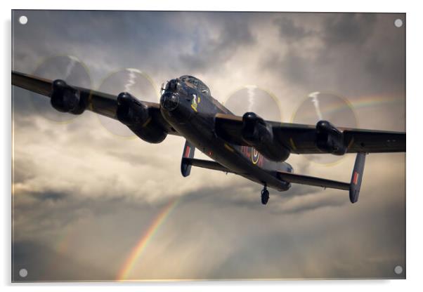 Lancaster Bomber BBMF Acrylic by J Biggadike