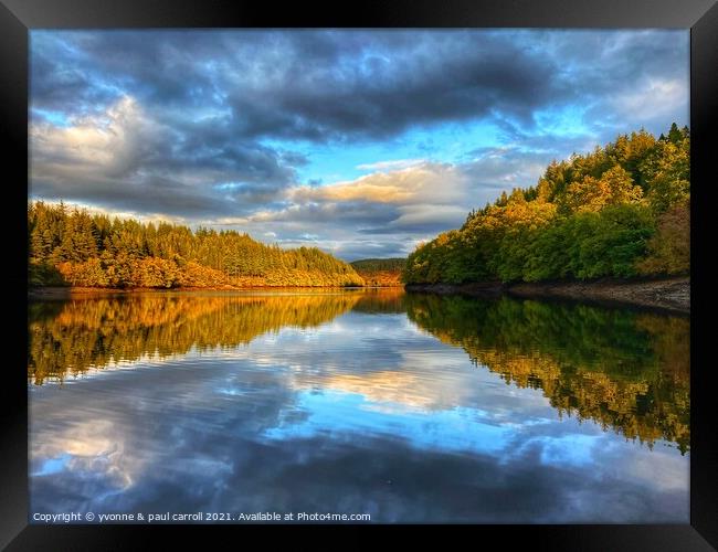 Autumn light on Loch Drunkie Framed Print by yvonne & paul carroll