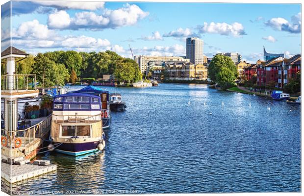 The View From Caversham Bridge Canvas Print by Ian Lewis