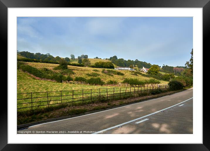 A farmhouse by the A470, Brecon Beacons, Wales Framed Mounted Print by Gordon Maclaren