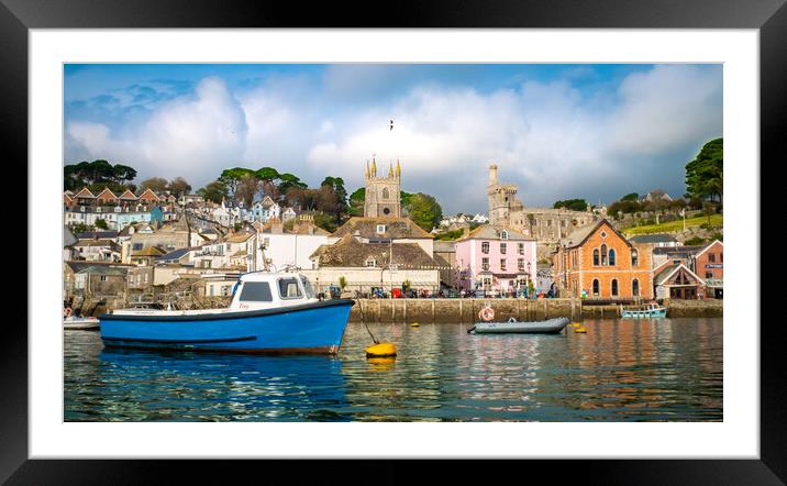 Fowey harbour 01  Framed Mounted Print by Steve Taylor