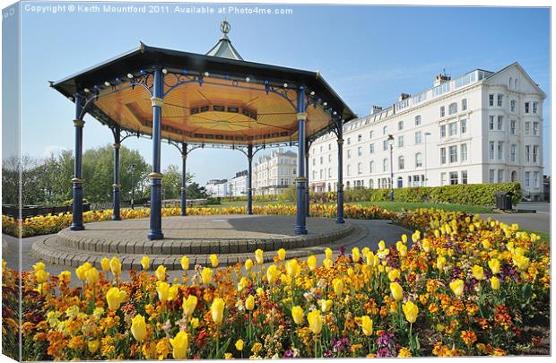 The Bandstand Canvas Print by Keith Mountford