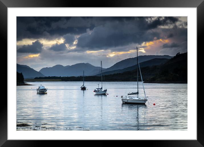 A Scottish Sunset  Framed Mounted Print by Phil Reay