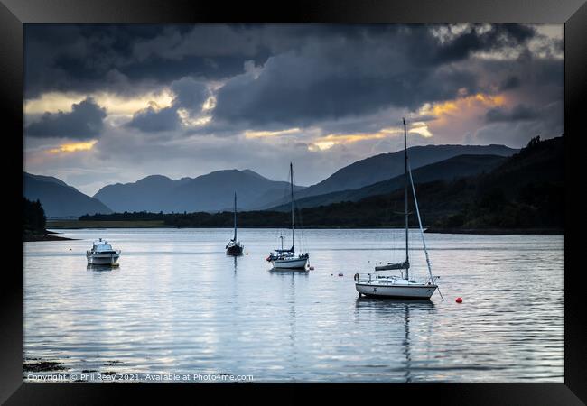A Scottish Sunset  Framed Print by Phil Reay