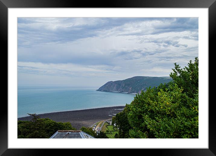 Lynmouth Bay From Lynton Framed Mounted Print by Steve Purnell