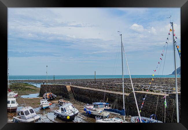 Lynmouth Harbour 2 Framed Print by Steve Purnell
