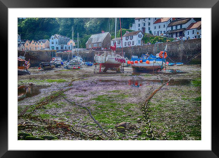 Lynmouth Harbour Framed Mounted Print by Steve Purnell