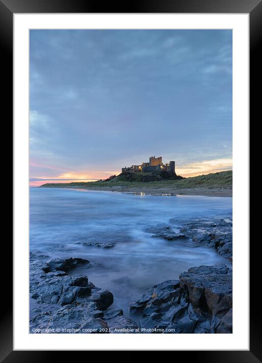the castle  Framed Mounted Print by stephen cooper
