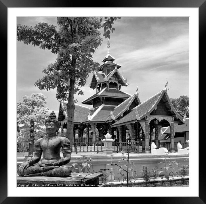 Thailand architecture  Framed Mounted Print by Raymond Evans