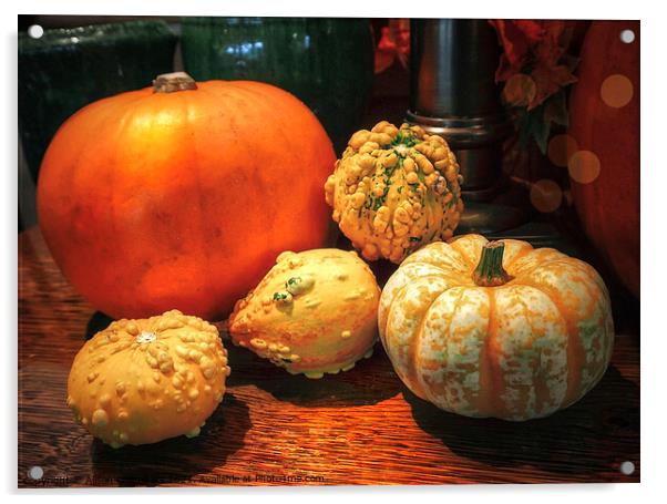 Pumpkin Season Acrylic by Alison Chambers