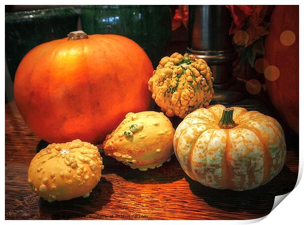 Pumpkin Season Print by Alison Chambers