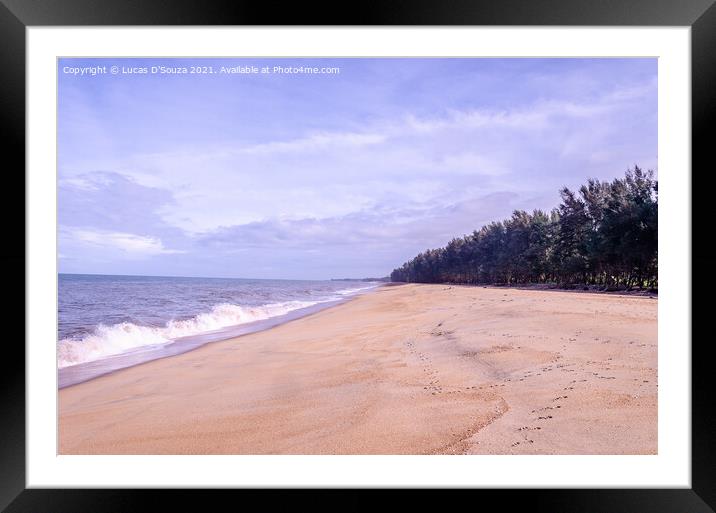 Kanvatheertha beach Framed Mounted Print by Lucas D'Souza