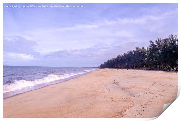 Kanvatheertha beach Print by Lucas D'Souza