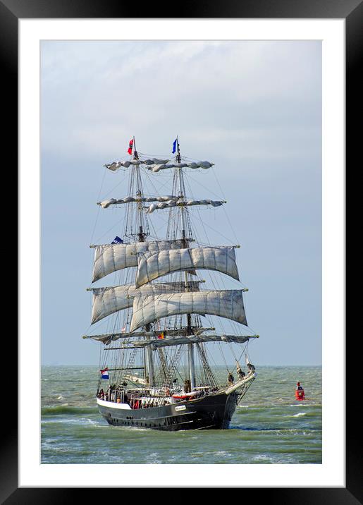 Two-Master Tall Ship Mercedes Framed Mounted Print by Arterra 