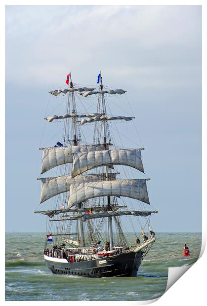 Two-Master Tall Ship Mercedes Print by Arterra 