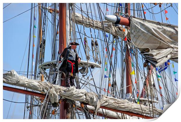 Tall Ship and Buccaneer Print by Arterra 