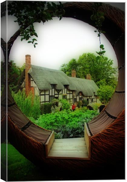 Anne Hathaway's Cottage Shottery Stratford upon Avon Canvas Print by Andy Evans Photos