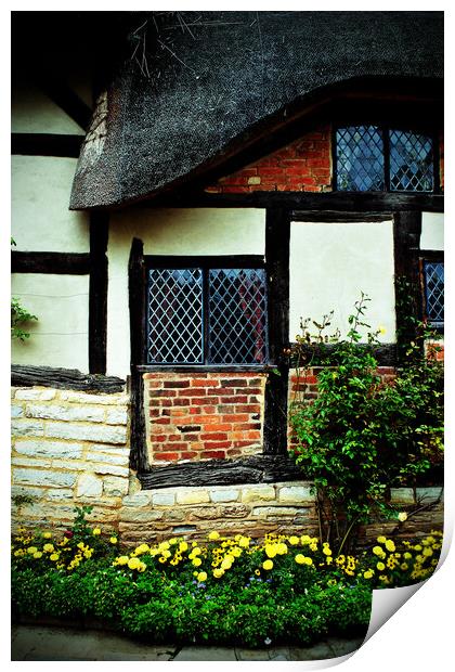 Anne Hathaway's Cottage Shottery Stratford upon Avon Print by Andy Evans Photos