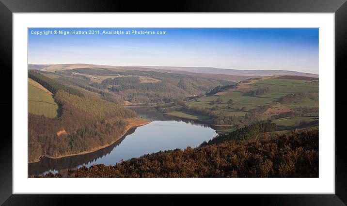 Ladybower Dam Framed Mounted Print by Nigel Hatton