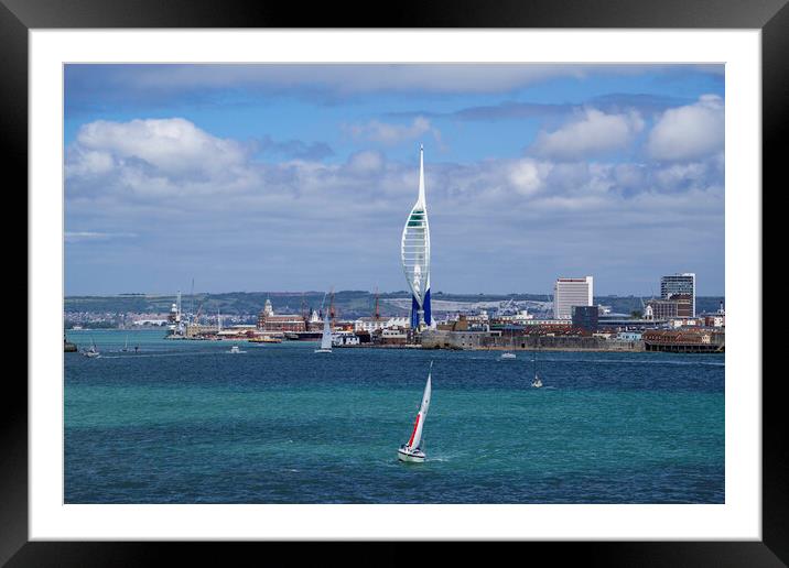 The Spinnaker Tower, Portsmouth harbour Framed Mounted Print by Andrew Sharpe