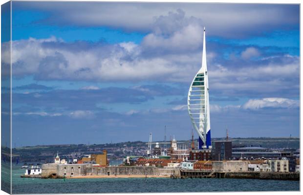 The Spinnaker Tower, Portsmouth harbour Canvas Print by Andrew Sharpe