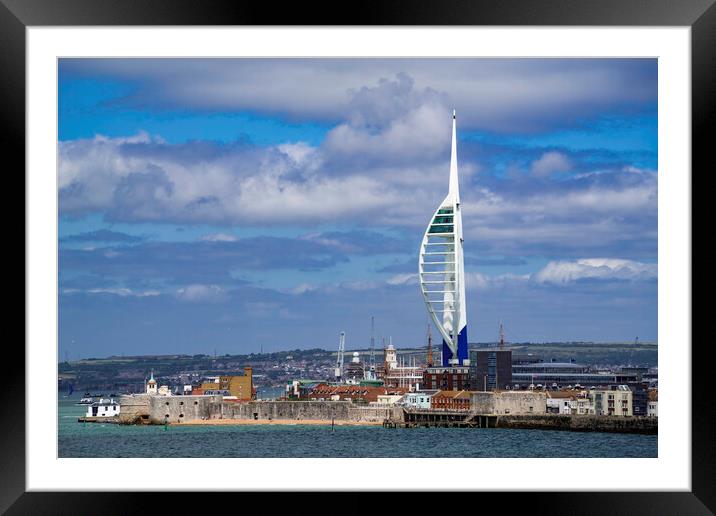 The Spinnaker Tower, Portsmouth harbour Framed Mounted Print by Andrew Sharpe