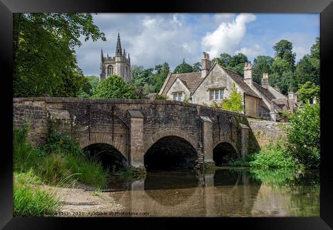 Bridge at Castle Combe Framed Print by Fiona Etkin