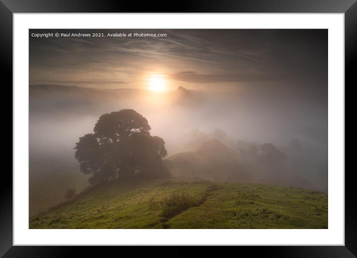 Chrome Hill Sunrise Framed Mounted Print by Paul Andrews