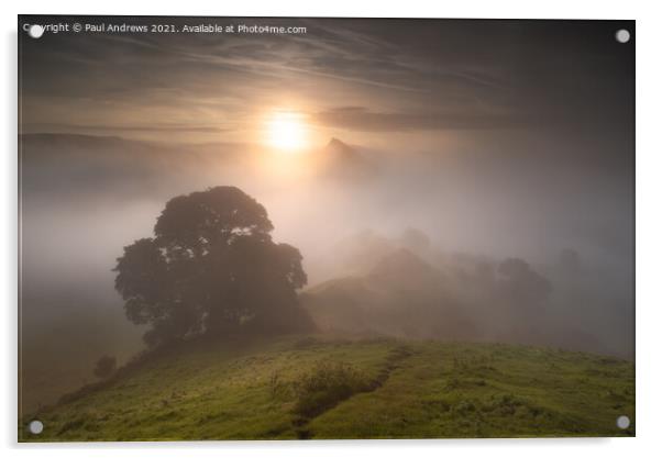 Chrome Hill Sunrise Acrylic by Paul Andrews