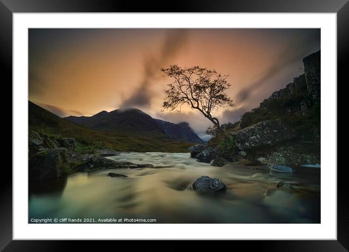 the lone tree Glencoe, highlands, Scotland. Framed Mounted Print by Scotland's Scenery