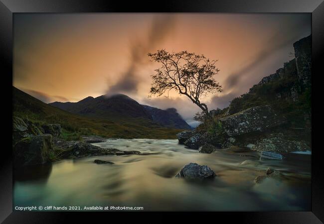 the lone tree Glencoe, highlands, Scotland. Framed Print by Scotland's Scenery