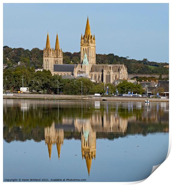 Truro cathedral Print by Kevin Britland