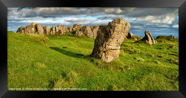 Autumn at Harborough Rocks Framed Print by Chris Drabble