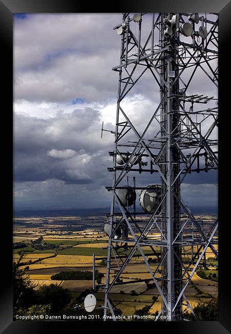 The Wrekin Communications Tower Framed Print by Darren Burroughs