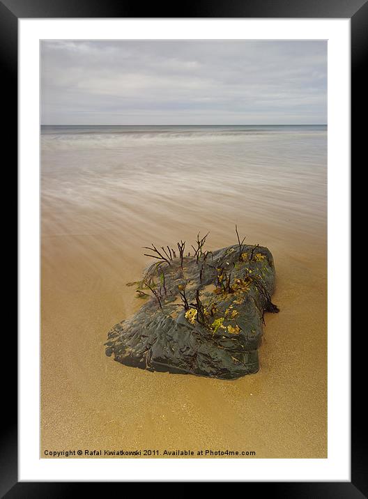 Criccieth beach Framed Mounted Print by R K Photography