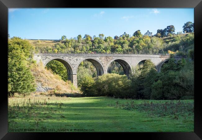 The Monsal Dale Viaduct, Derbyshire Framed Print by Keith Douglas