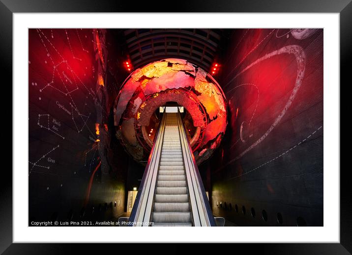 Natural History Museum Entrance in London, England Framed Mounted Print by Luis Pina