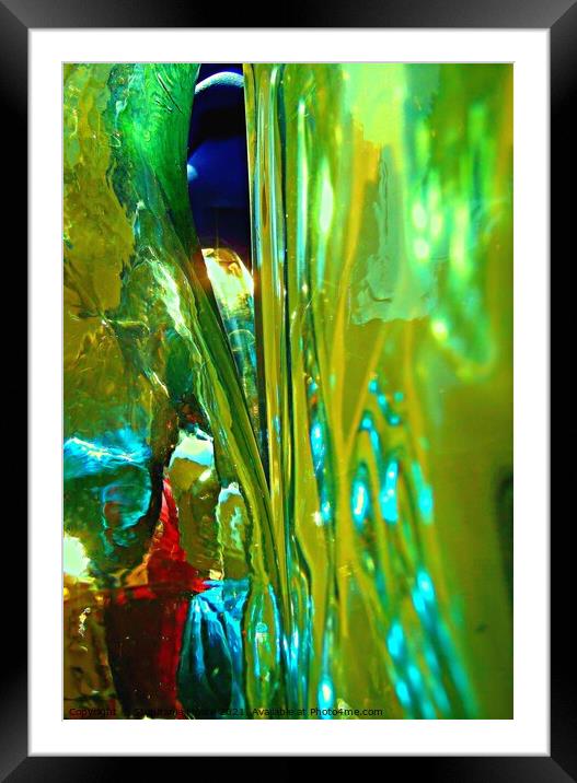 Green Abstract Framed Mounted Print by Stephanie Moore