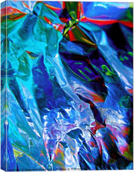 Abstract in Blue Canvas Print by Stephanie Moore