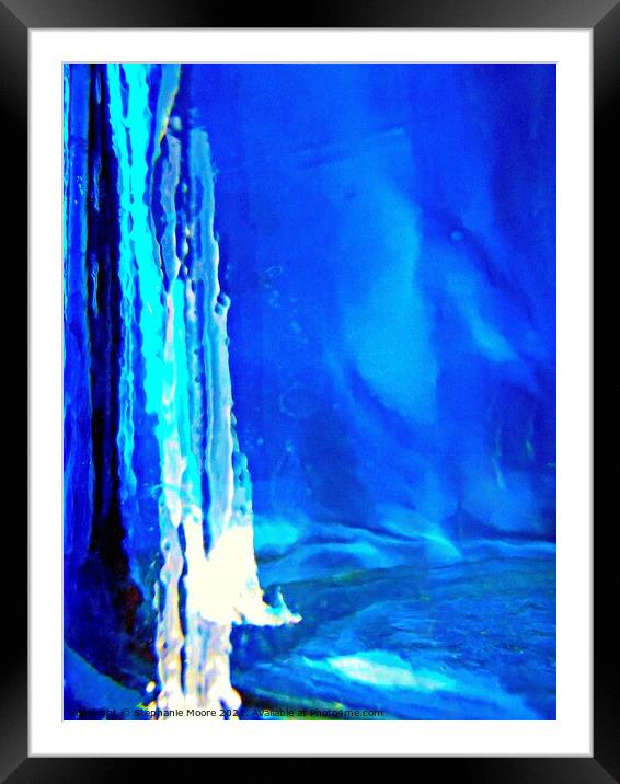 Abstract blue photograph Framed Mounted Print by Stephanie Moore