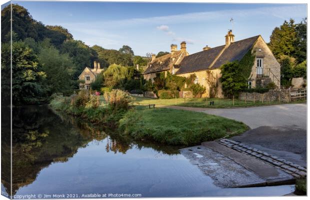 The Ford, Upper Slaughter Canvas Print by Jim Monk