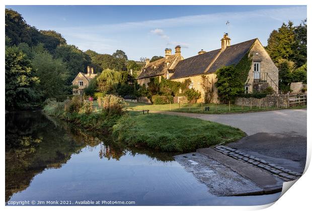 The Ford, Upper Slaughter Print by Jim Monk