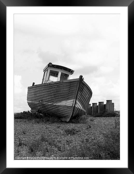 boat on the beach Framed Mounted Print by Elouera Photography