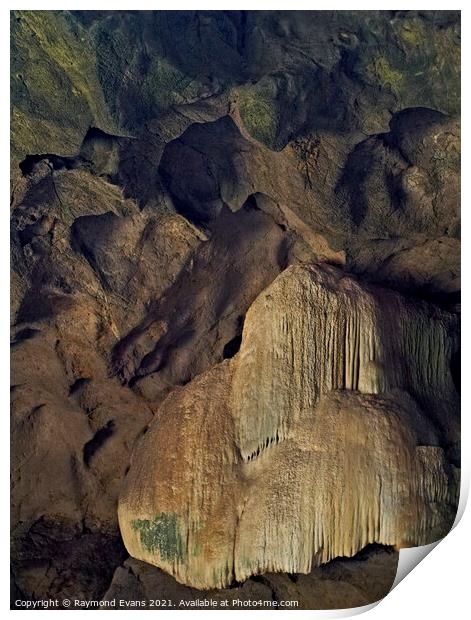 Rock formation Print by Raymond Evans