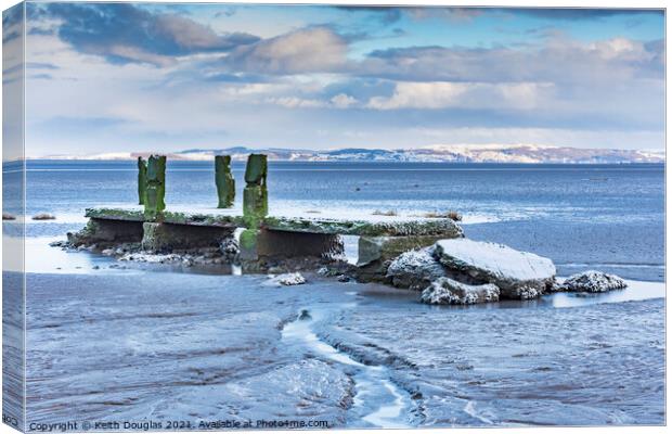 Frosty morning in the Bay Canvas Print by Keith Douglas