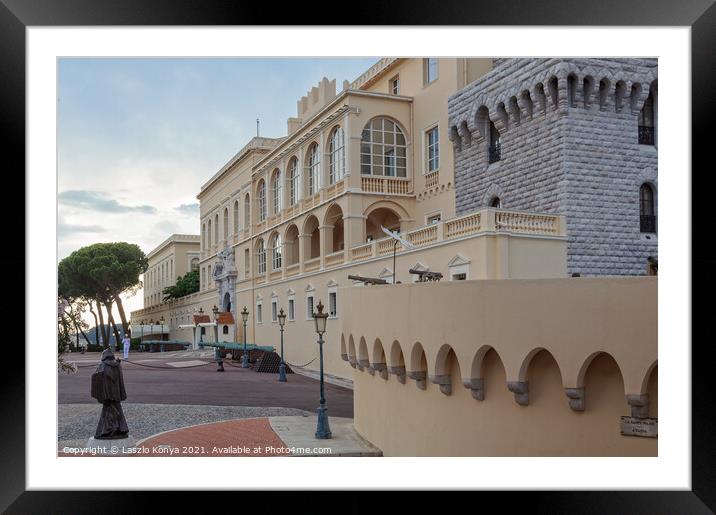 Palace - Monaco City Framed Mounted Print by Laszlo Konya