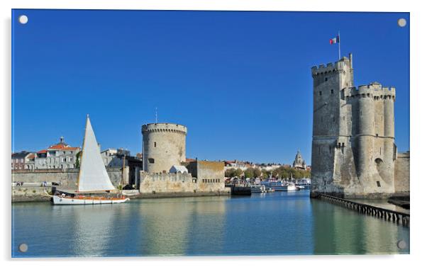 Vieux-Port at La Rochelle, France Acrylic by Arterra 