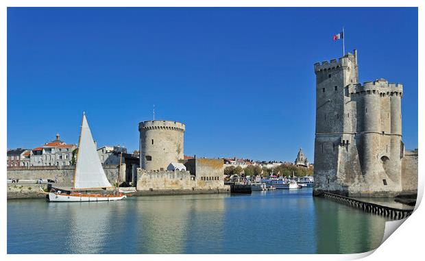 Vieux-Port at La Rochelle, France Print by Arterra 