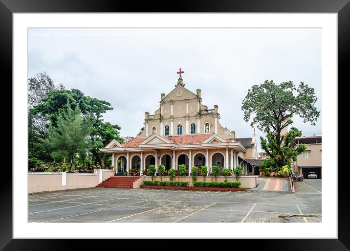 Bejai Church, Mangalore Framed Mounted Print by Lucas D'Souza