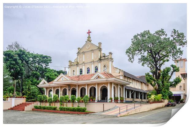 Bejai Church, Mangalore Print by Lucas D'Souza